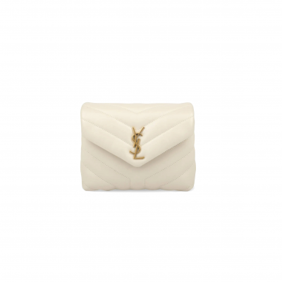 YSL TOY LOULOU SHOULDER BAG IN QUILTED LEATHER 21711247 (20*14*7cm)